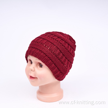 The baby single-layer knitted hat